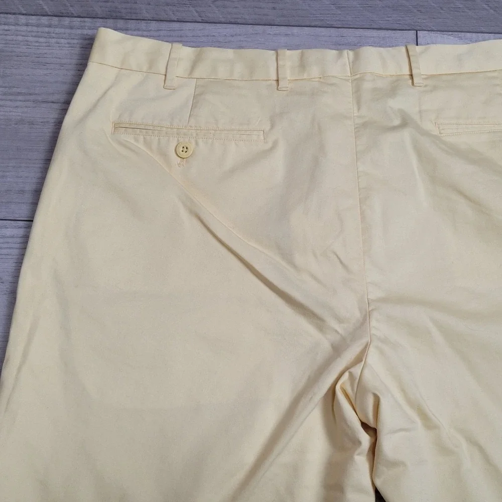 ⛳Polo Ralph Lauren Performance Golf Shorts Mens 38x9 Yellow Stretch Tailored Fit
